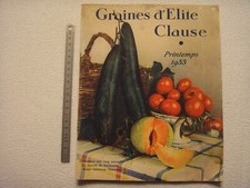 Graines Clause 1935 Pflanzenkatalog Samenkatalog Preisliste Nursery Seed Catalog