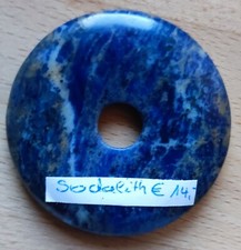 ❤️ SODALITH Donut ~ 50 mm Edelstein Anhänger groß ❤️ Hobbyauflösung ❤️