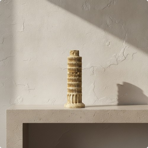 Miniatur turm travertin optik - miniatur-turm, travertin-optik
