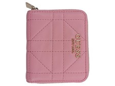 GUESS Damen Geldbörse Portemonnaie Pink Strukturmuster 10x12cm