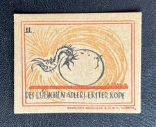 20 Pfennig  Lübeck *Lübsche Adler II*  kleiner Gutschein Notgeld #15.07.a3.16*