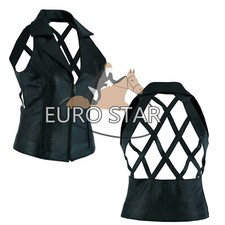 Premium lederweste für - premium, damen
