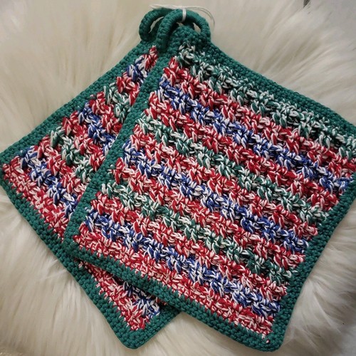 Gehäkelte topflappen - gehäkelte,