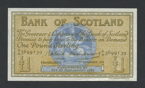 Schottland schein 1959 - £1,