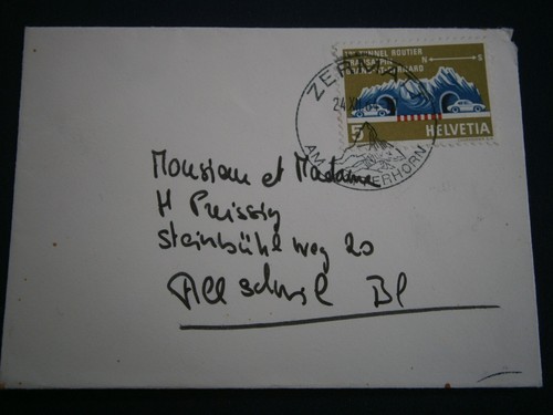 Schweiz brief 1964 mit - schweiz,