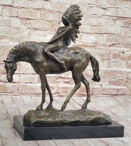 Indianer skulptur chief reiten - skulptur,
