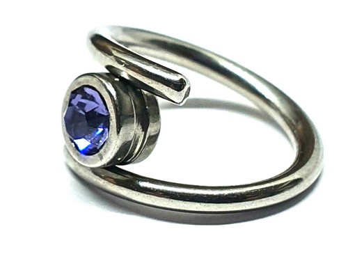 Tansanit twist ring 12mm drum - tansanit,