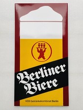 Emailschild Berliner Biere VEB Getränkekombinat - 97x50cm - Original um 1970
