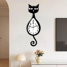 Wanduhr in Katzenform