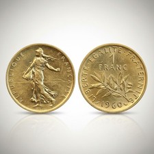 Frankreich - 1 Franc 1960 D'OR