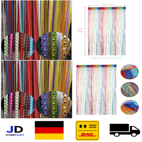 Fadenvorhang glitzer weiss - glitzer,