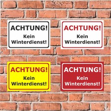 Schild Achtung Kein