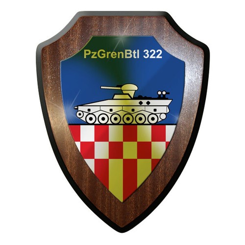 Wappenschild pzgrenbtl 322 - -,