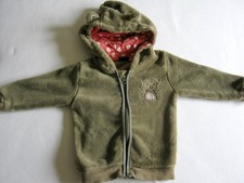 Plüsch-Kapuzenjacke mit