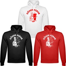 Funshirt Funhoodie Döner Kebap Imbiss Pommes Essen Grill Pizza Herren Dönerbude