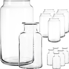 12tlg. Glas Vasen Set aus 6x