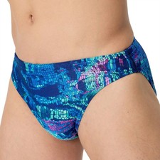 SPEEDO HERREN BADESLIP.BEDRUCKT LILA BLAU ENDURANCE+ BADEHOSE SCHWIMMER S26