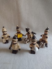 6 verschiedene Winterkinder aus Olbernhau/ Erzgebirge; Holz; 2. Wahl ; neuwertig