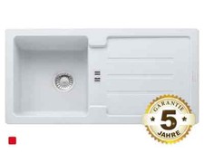 Franke Strata STG 614 Glacier Granit-Spüle Weiß Spülbecken Auflage-Spüle Küche