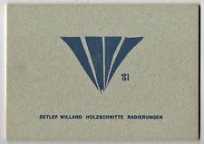 Saller: Detlef Willand, Holzschnitte-Radierungen 1981, mit 3 Orig.-Holzschnitten