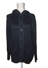 EDC by Esprit Strickjacke Damen Jacke ? Strick mit Kapuze schwarz feinstrick XL