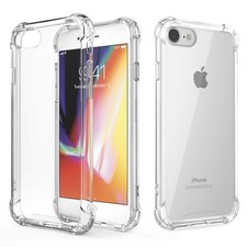 iPhone SE 2022 / SE 2020 / 8 / 7 Hülle Schutzhülle Klar Case Bumper Transparent