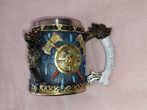 Wikinger wolf krug - wikinger,