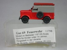 adp 1/87 H0 GAZ 69 Feuerwehr
