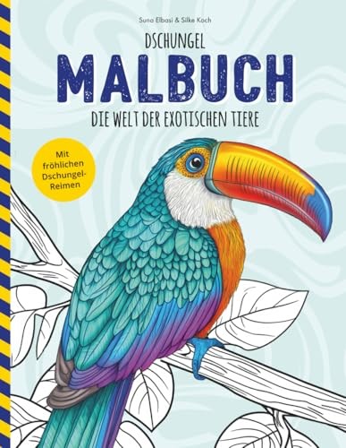 Malbuch dschungel exotische - dschungel,