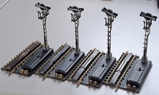 Fleischmann H0 1700/2 EM Entkupplungsgleis mit Signalmast - 4 Stück