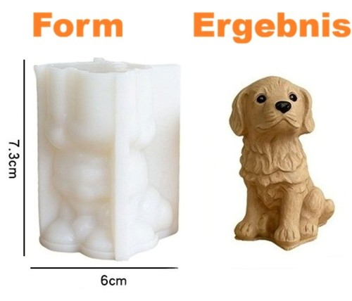 Silikonform labrador golden - labrador,