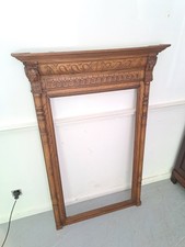 Spiegel Holzrahmen ANTIK Eiche Massivholz Gründerzeit Kunst 22