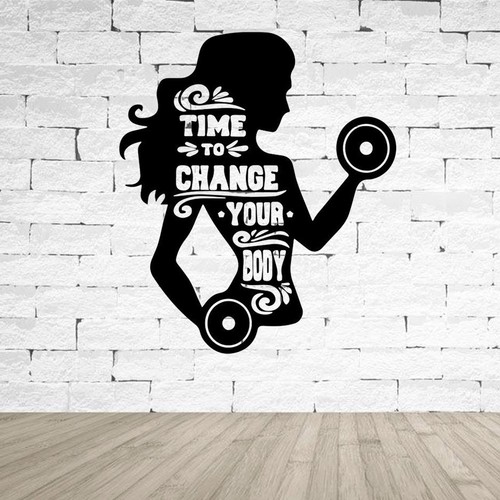 Gym wandtattoo deko turnhalle - gym,