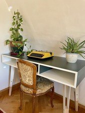 Privileg 350T Vintage Mechanische Schreibmaschine Gelb mit Koffer