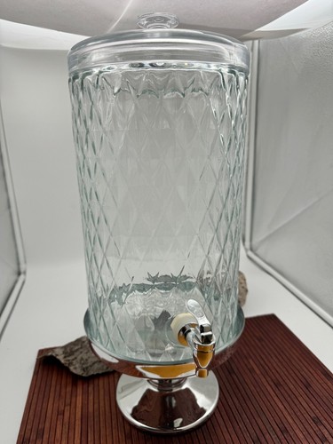 Glas getränkespender mit - glas,