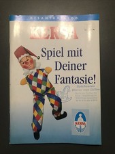 Kersa Katalog Spielwarenladen Dieter van Dillen Köln Handspielpuppen Handpuppe