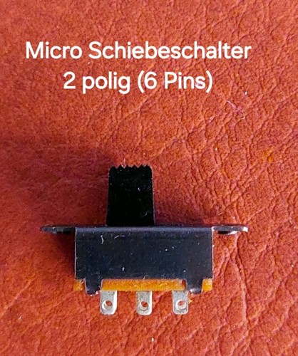 Mikro schiebeschalter 2polig - mikro-schiebeschalter, 6