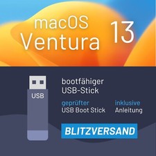macOS 13 Ventura Mac OS Bootstick 32GB USB - Installer - Reparatur Blitzversand