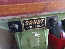 Sandt Hydraulik Stanze Stanzmaschine Schwenkarmstanze Leder