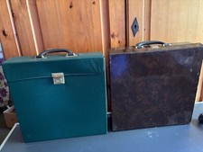 2 KOFFER AUFBEWAHRUNG von LP SCHALLPLATTEN VINYL TRAGETASCHE