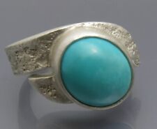 REIF-DESIGN - TÜRKIS RING - UNIKAT AUS EIGENER GOLDSCHMIEDE - 999 FEINSILBER
