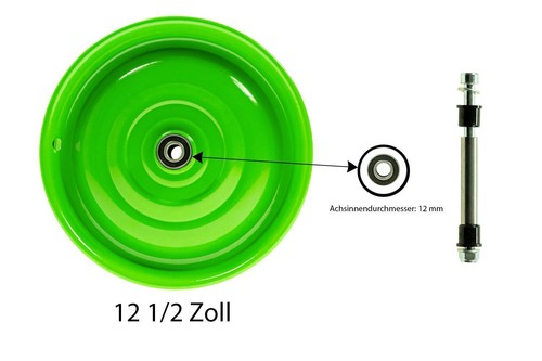 Zoll scheibenrad anhänger - 12,