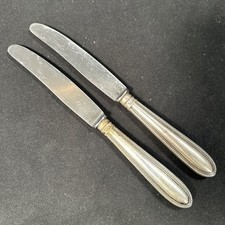 2x Besteck Silber Messer Set