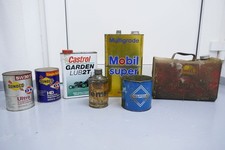 Alte Öldosen Mobiloil Shell