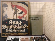 nm2/10  altes Brettspiel  "Jung-Deutschland’s Schlachtenspiel"   O.&M. Hausser