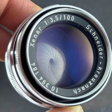 SCHNEIDER XENAR 100mm F3.5 LENS enlarger medium format large camera RARE CHROME