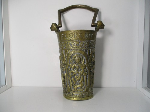 Alter weihwassereimer bronze - alter,