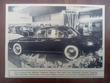 Salmson Limousine, Salon Brüssel, Abbildung, 1955