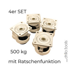 4 Stück Schwerlast Rollen