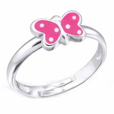 Kinder Ring Schmetterling 925